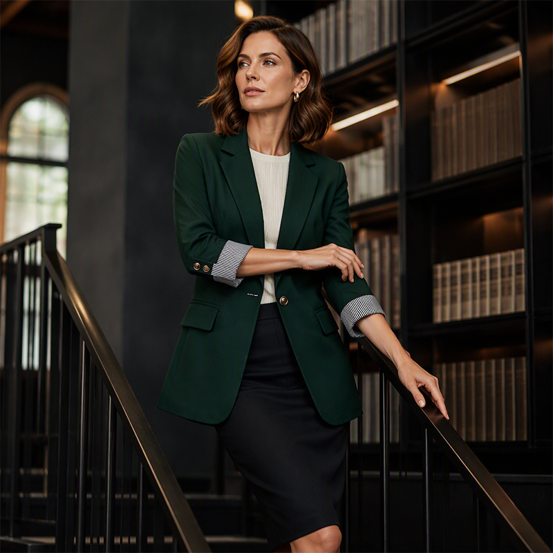 Casaco blazer casual para mulher