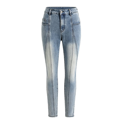 👖✨Calças de ganga justas de cintura alta para mulher – Ajuste perfeito para todas as curvas