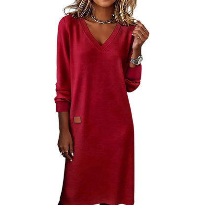 ✨👗Vestido midi com decote em V que realça a silhueta