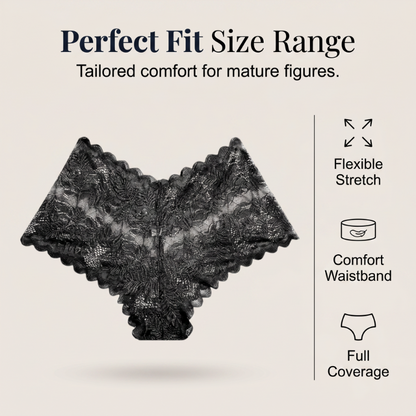 ❤️Cuecas femininas sensuais de renda, roupa interior floral transparente