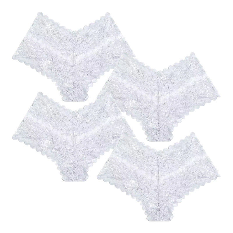 ❤️Cuecas femininas sensuais de renda, roupa interior floral transparente