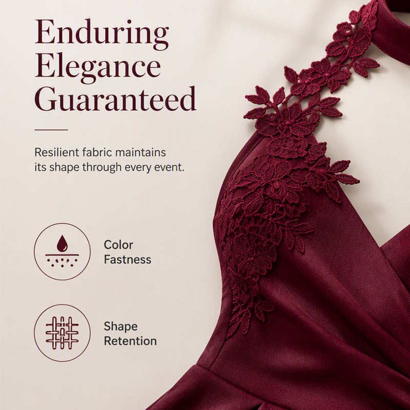 ✨👗Macacão feminino elegante com decote halter, renda, pregas e pernas largas