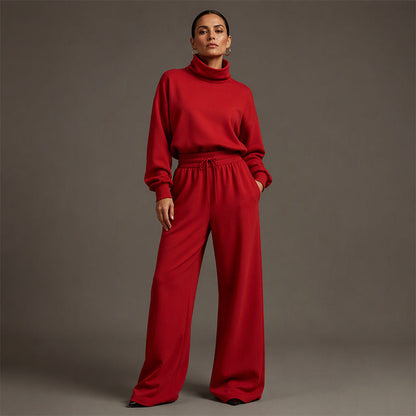 ✨👗Conjunto casual de duas peças com calças para mulher