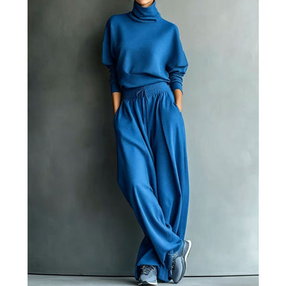 ✨👗Conjunto casual de duas peças com calças para mulher