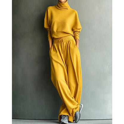 ✨👗Conjunto casual de duas peças com calças para mulher