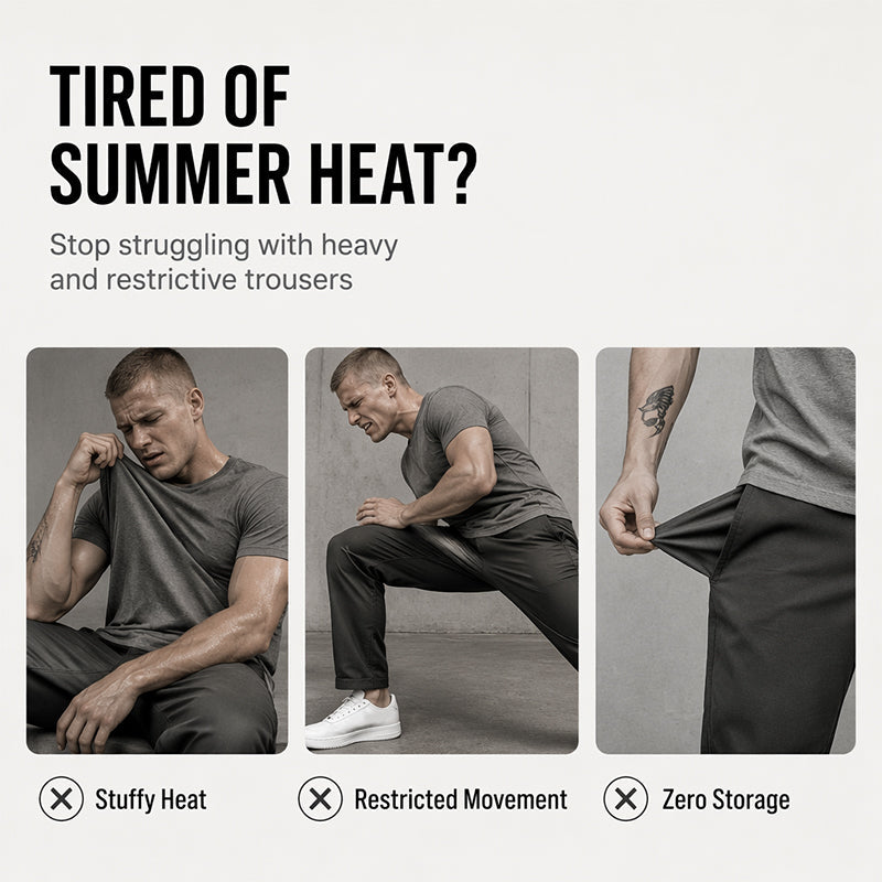 Calças cargo masculinas de corte largo e estilo casual