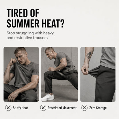 Calças cargo masculinas de corte largo e estilo casual