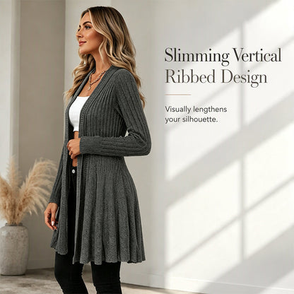 ✨👚Casaco de malha feminino elegante com abertura à frente