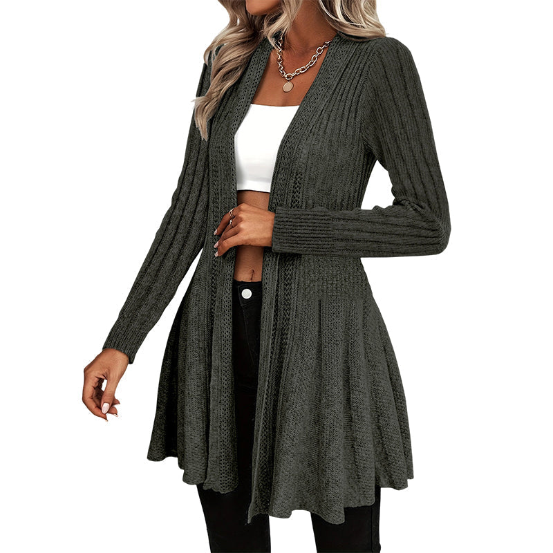 ✨👚Casaco de malha feminino elegante com abertura à frente