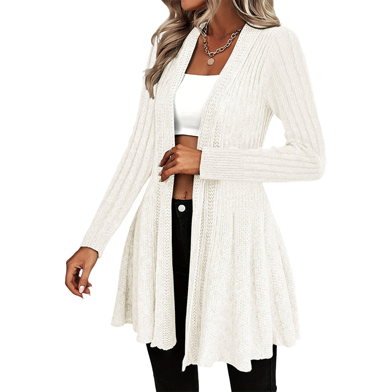 ✨👚Casaco de malha feminino elegante com abertura à frente