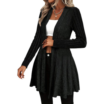 ✨👚Casaco de malha feminino elegante com abertura à frente