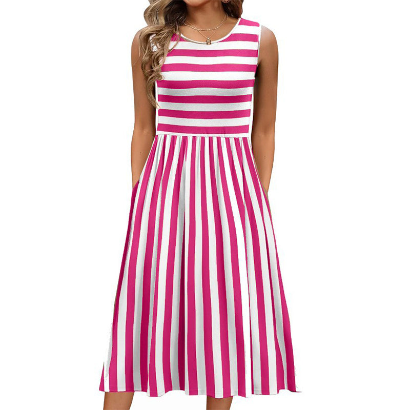 ✨👗Vestido maxi elegante sem mangas para mulher
