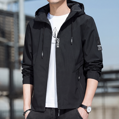 Jaqueta casual juvenil com capuz, estilo coreano