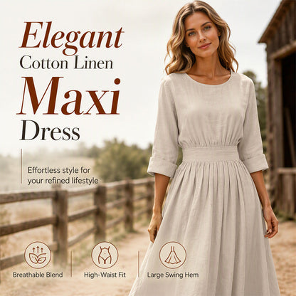 ✨👗Vestido casual feminino com cintura marcada