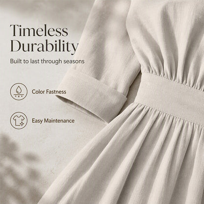 ✨👗Vestido casual feminino com cintura marcada