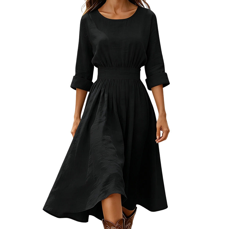 ✨👗Vestido casual feminino com cintura marcada