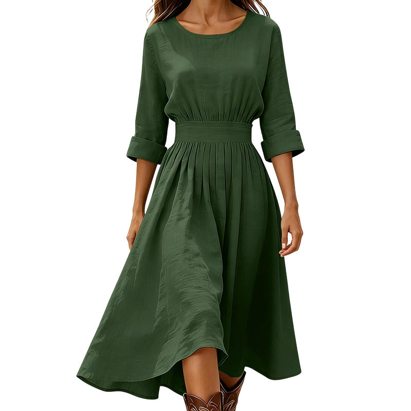 ✨👗Vestido casual feminino com cintura marcada