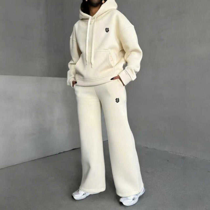 Women's Hoodie & Wide-Leg Pants Set