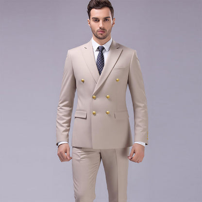 Conjunto de 2 peças: jaqueta slim fit e calça para homem