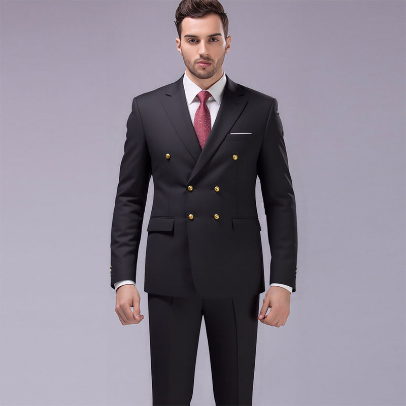Conjunto de 2 peças: jaqueta slim fit e calça para homem