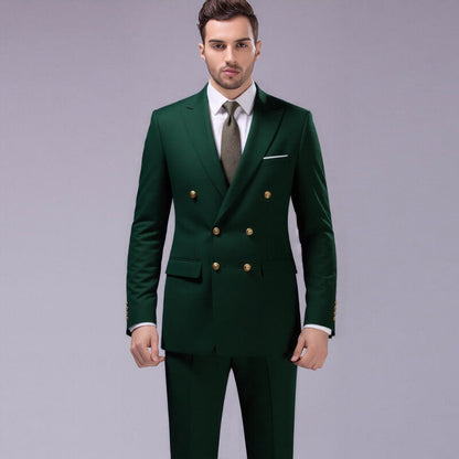 Conjunto de 2 peças: jaqueta slim fit e calça para homem