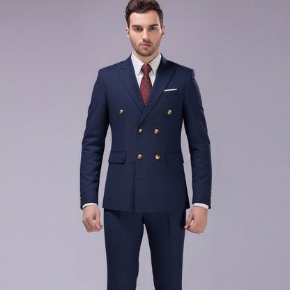 Conjunto de 2 peças: jaqueta slim fit e calça para homem