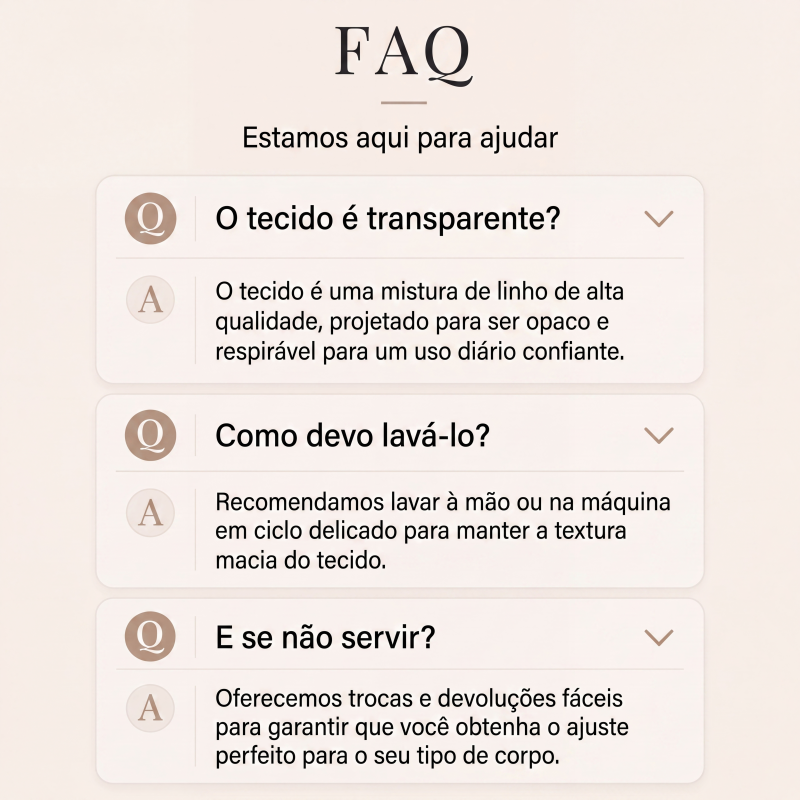 Vestido de linho sem mangas para mulher