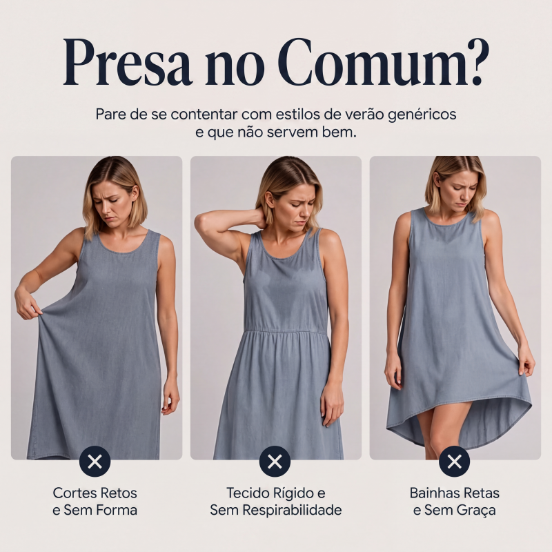 Vestido jeans sem manga para mulheres com bainha assimétrica