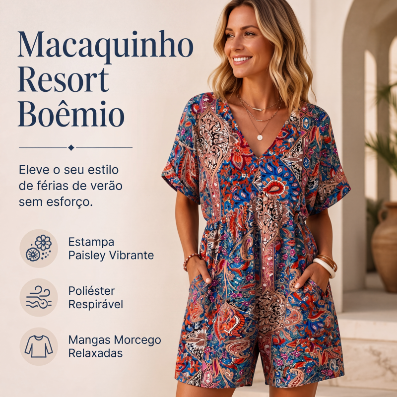 Macacão de férias feminino confortável
