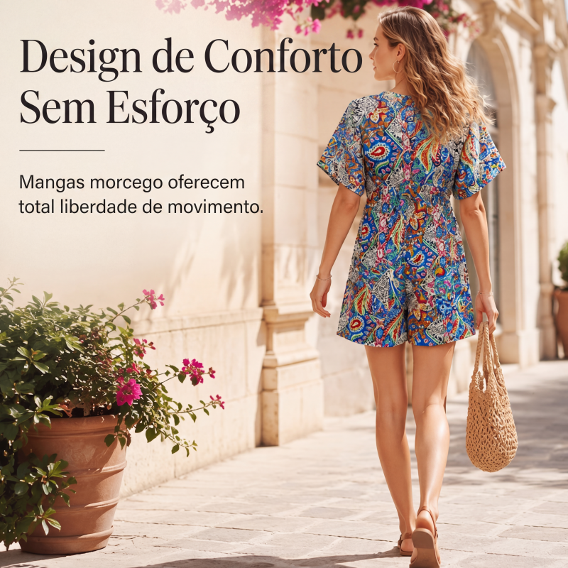Macacão de férias feminino confortável