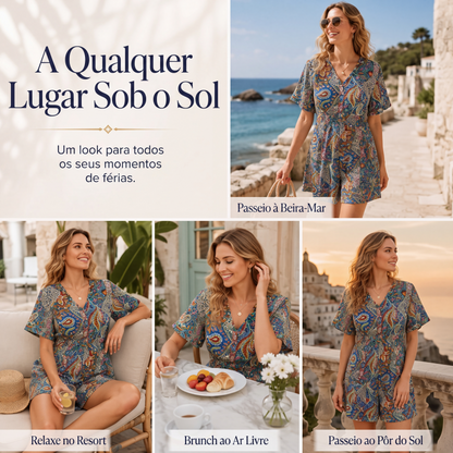 Macacão de férias feminino confortável