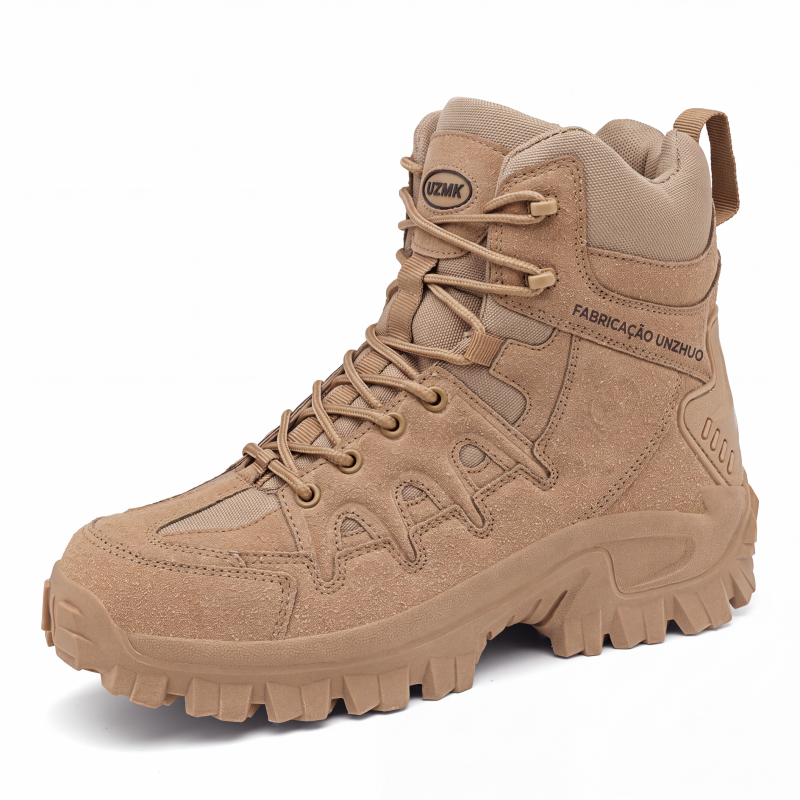 Botas de caminhada e de trabalho impermeáveis e antiderrapantes para homem