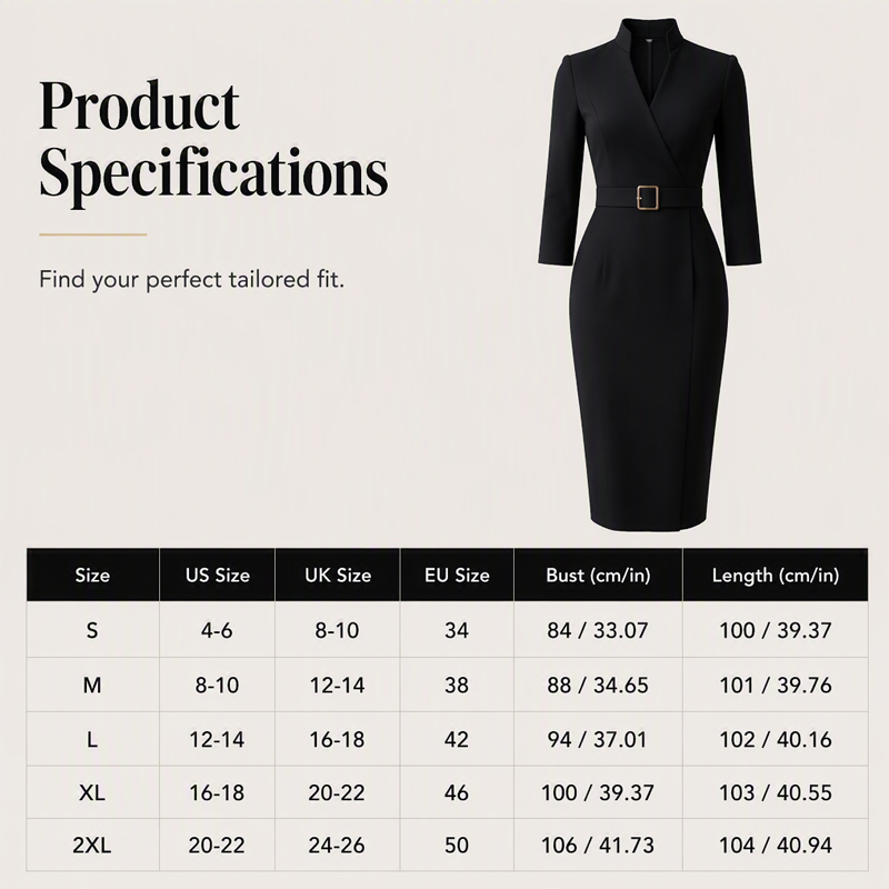✨👗Vestido elegante que realça a cintura