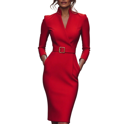 ✨👗Vestido elegante que realça a cintura