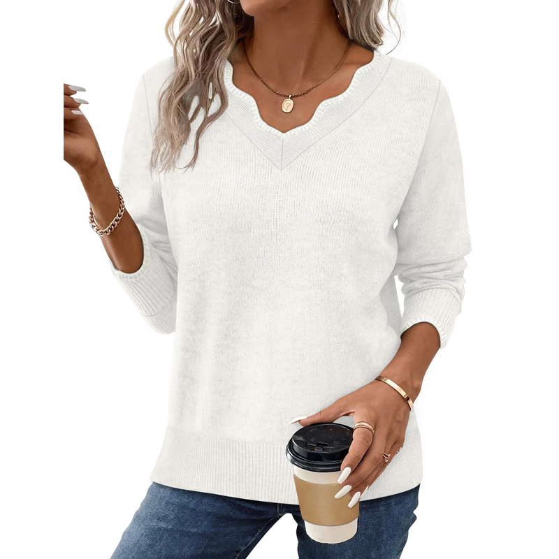 🍁Nova coleção de outono – Camisola casual de manga comprida para mulher