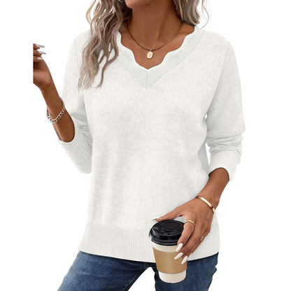 🍁Nova coleção de outono – Camisola casual de manga comprida para mulher