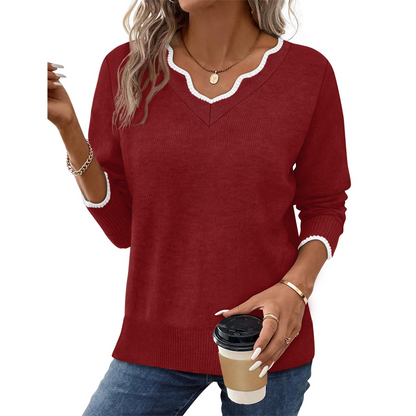 🍁Nova coleção de outono – Camisola casual de manga comprida para mulher