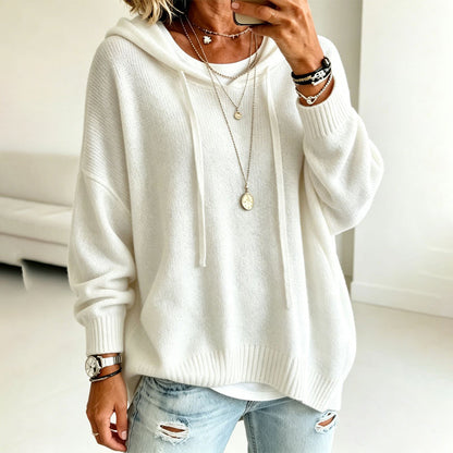 ✨👚Camisola de malha com capuz casual para mulher