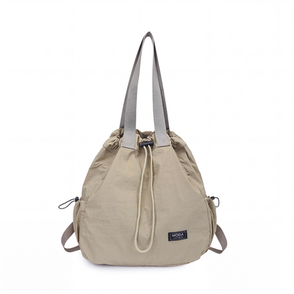 Mochila Tote com Cordão de Grande Capacidade para Mulher