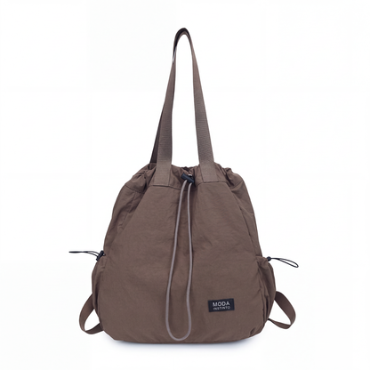 Mochila Tote com Cordão de Grande Capacidade para Mulher