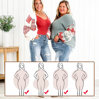 Calças de ganga estilo «boyfriend» com bainha desfiada e efeito desgastado para mulher, com efeito modelador na zona da barriga
