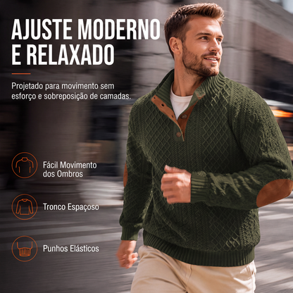 Moletom Jacquard Casual Solto Masculino