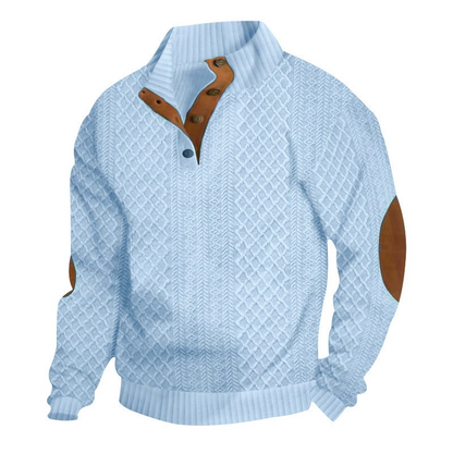 Moletom Jacquard Casual Solto Masculino