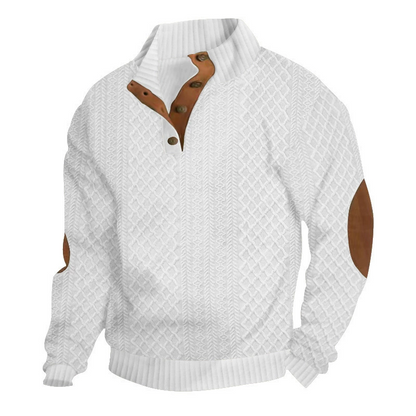 Moletom Jacquard Casual Solto Masculino