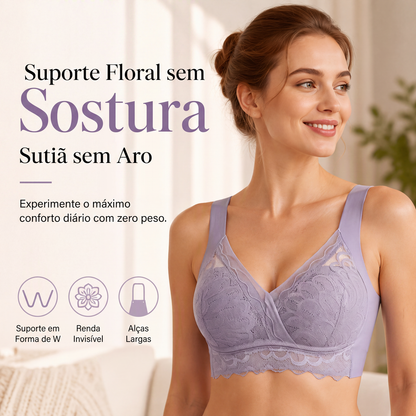 Sutiã de renda sem aro para mulheres