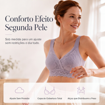 Sutiã de renda sem aro para mulheres