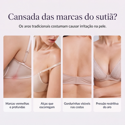 Sutiã de renda sem aro para mulheres