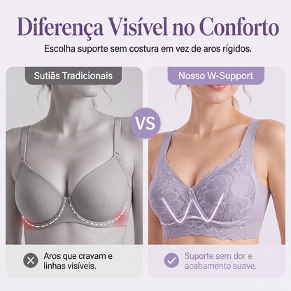 Sutiã de renda sem aro para mulheres