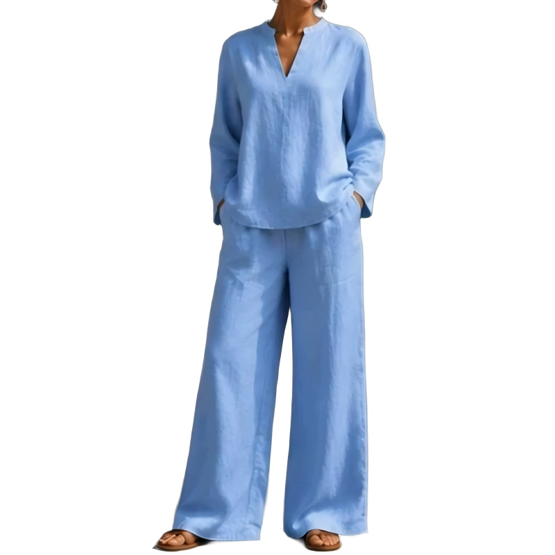 ✨👗Conjunto de 2 peças leve e respirável para mulheres