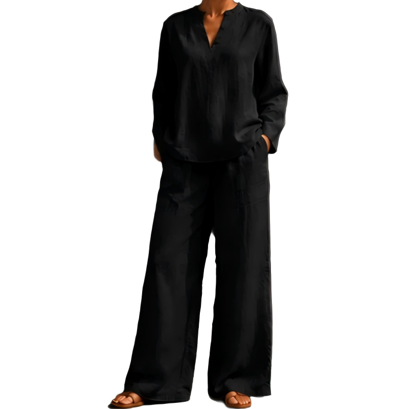 ✨👗Conjunto de 2 peças leve e respirável para mulheres